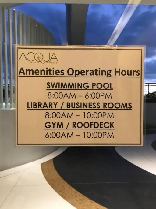 Acqua Private Residence Livingstone Tower Condo Unit With Free Wifi Manila Eksteriør bilde